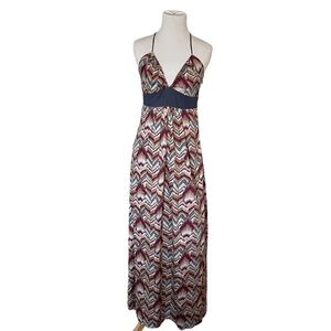 Blue Chevron BCBGeneration Maxi Dress